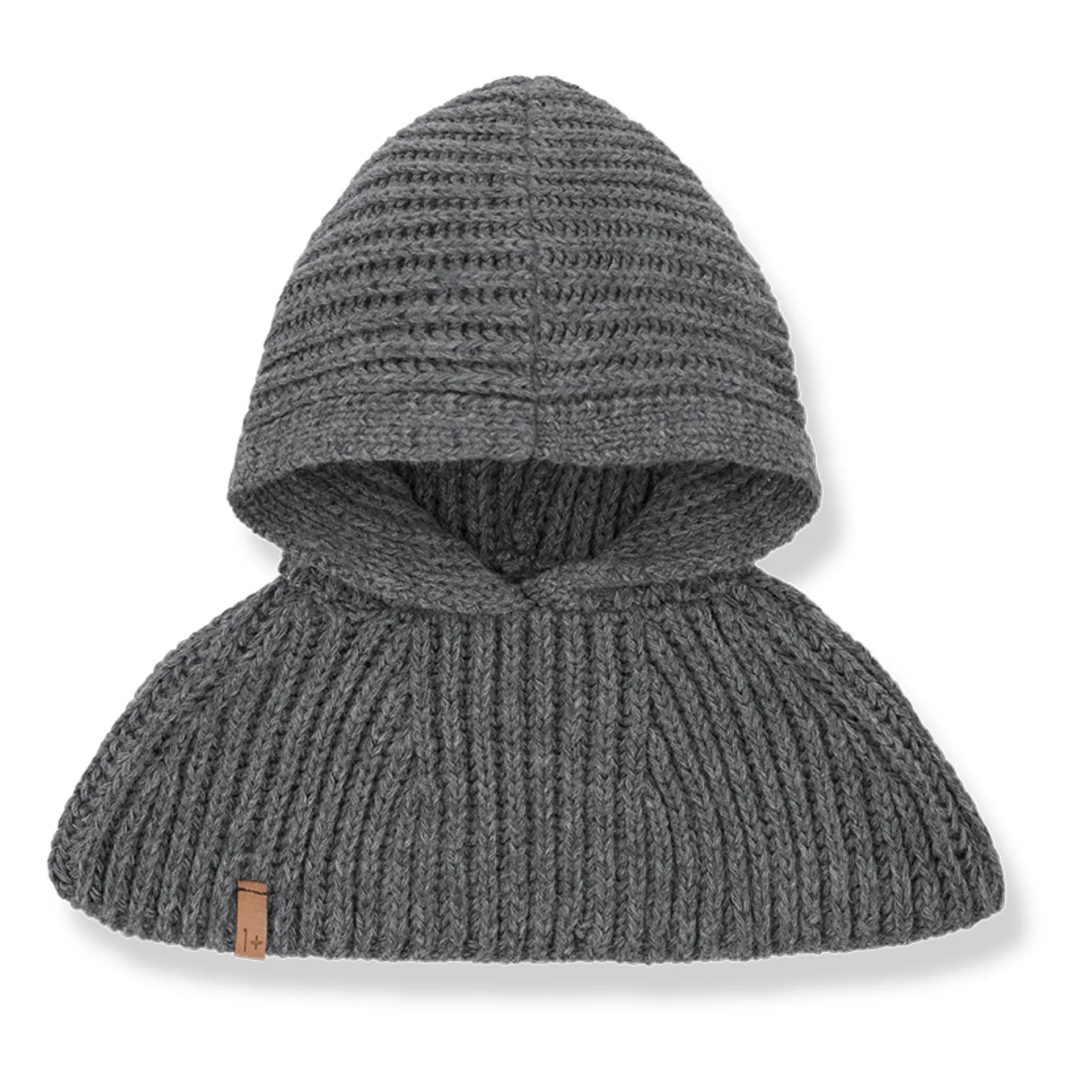 1+ In The Family Grey Telma Hooded Neck Warmer