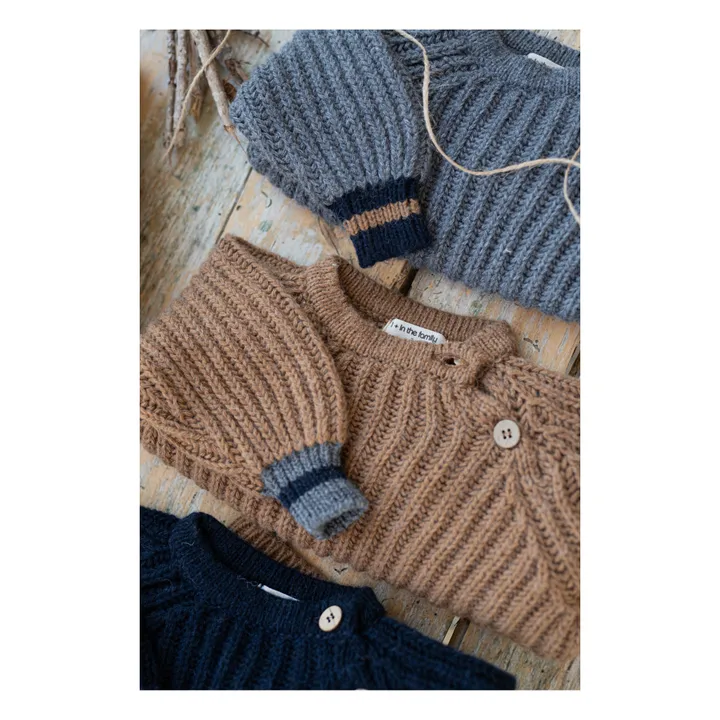 Maglione Pablo in lana bicolore | Caramello- Immagine del prodotto n°1