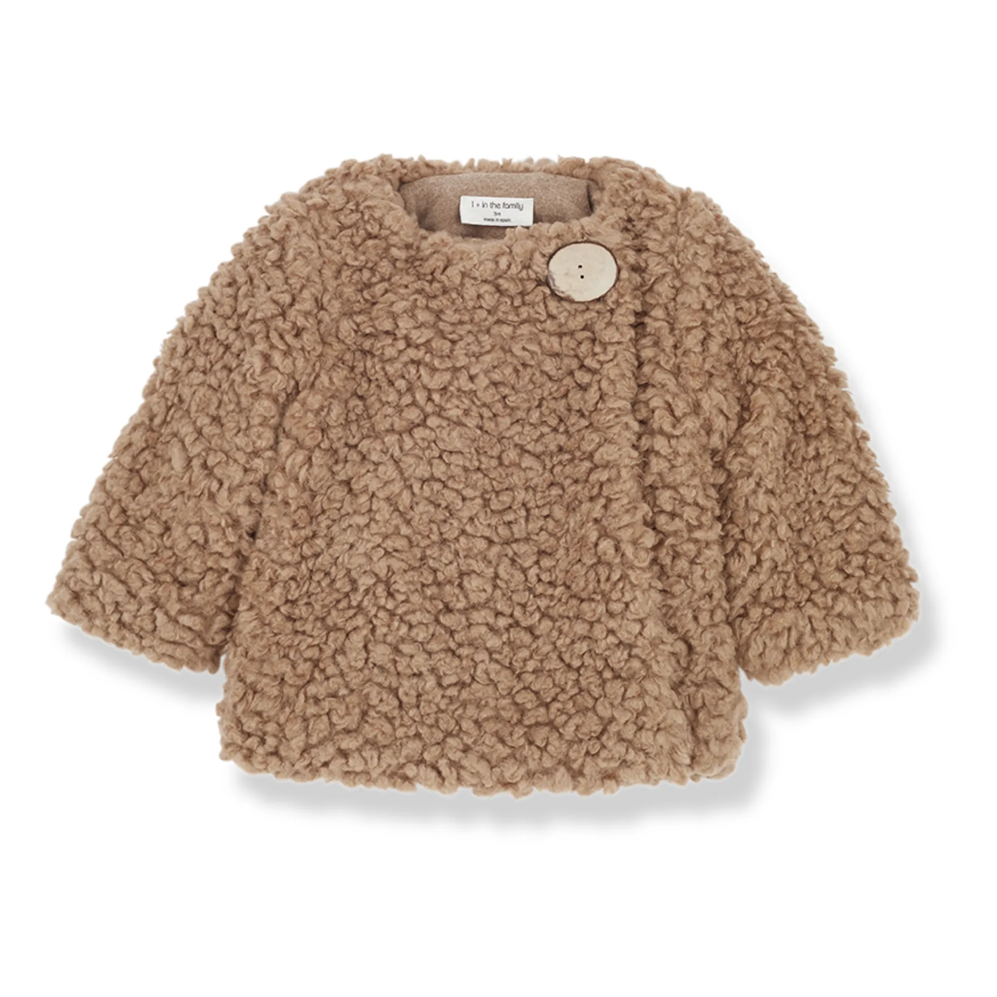1+ In The Family Caramel Uxue Sherpa Coat