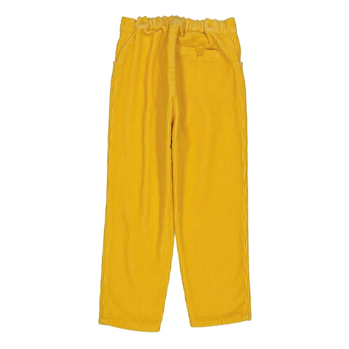 Pantalones capri de terciopelo | Amarillo- Imagen del producto n°2