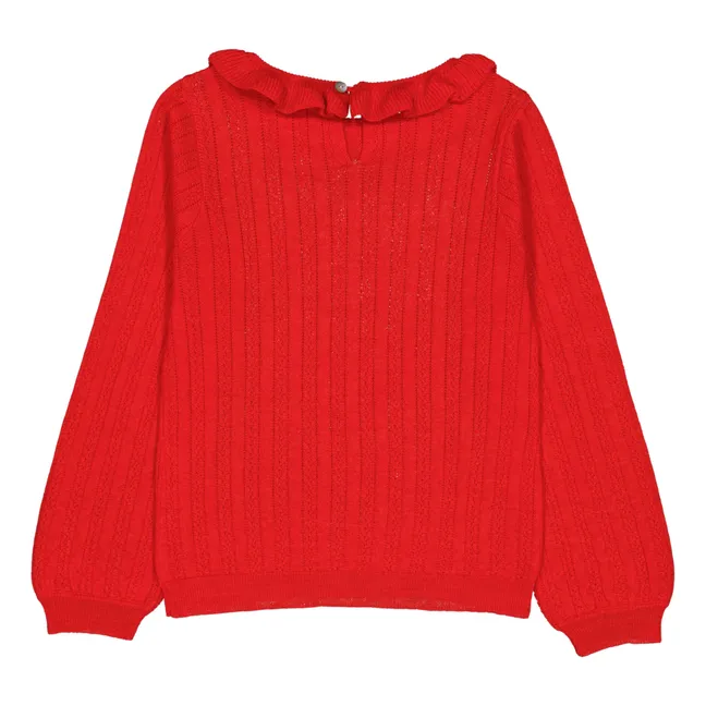 Suéter Cassidy con cuello vuelto | Rojo