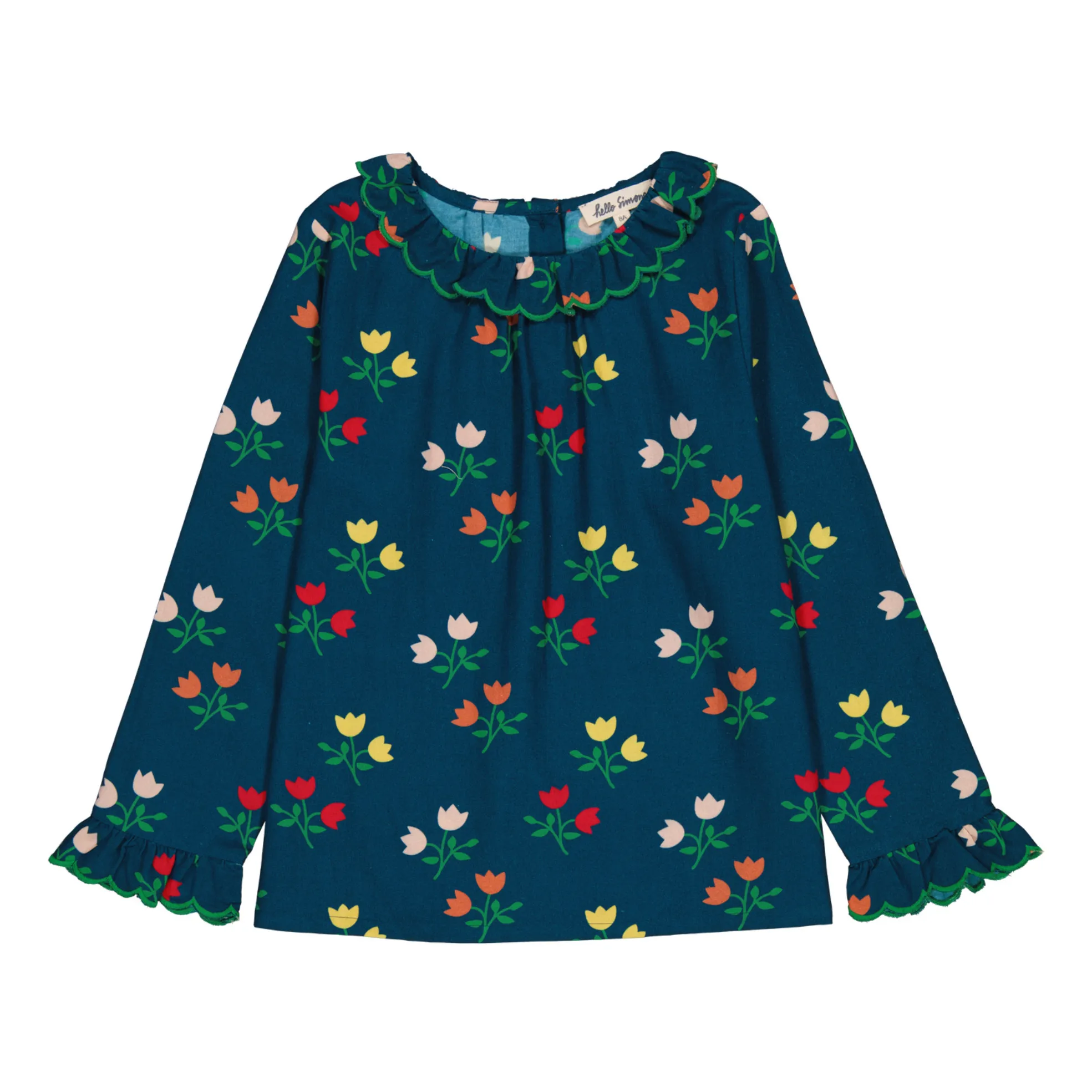 Hello Simone Navy Blue Juliette Blouse