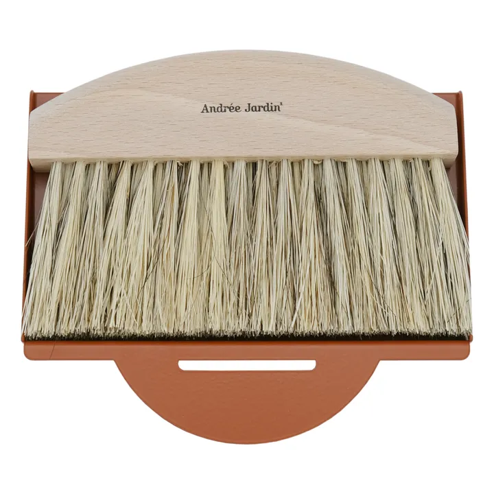 Table Brush & Dustpan Set - Clynk Nature | Brick red- Product image n°0