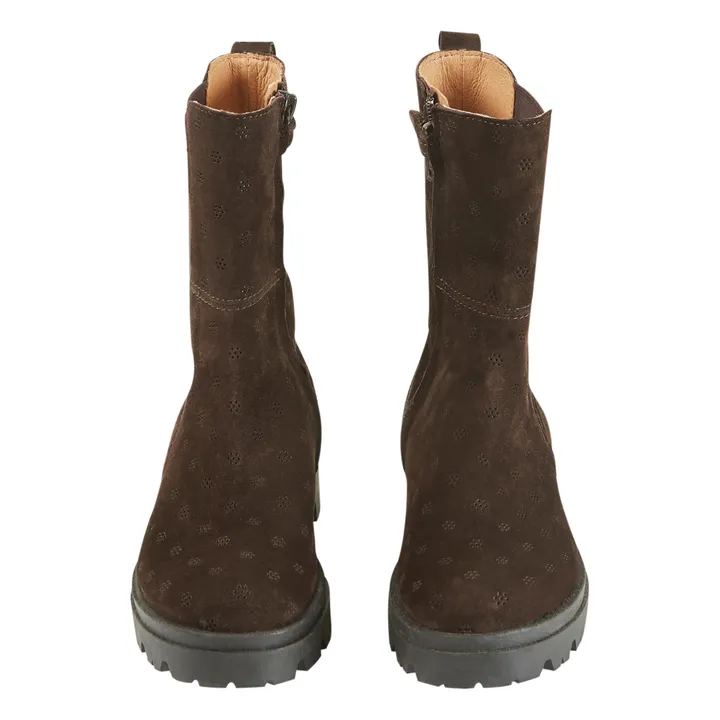 Leder-Boots Nieten Alphonse | Schokoladenbraun- Produktbild Nr. 0