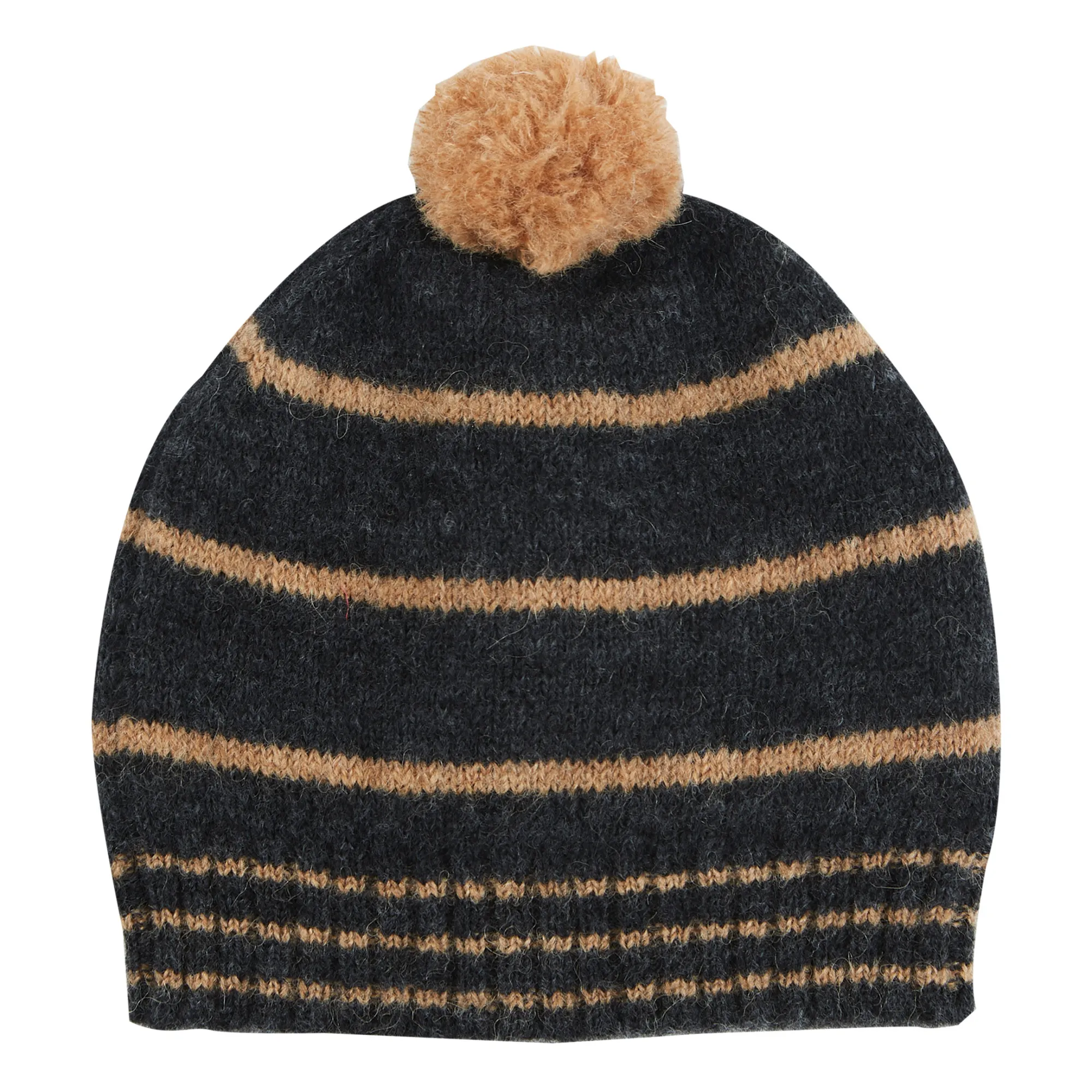 Emile Et Ida Charcoal Grey Baby Alpaca And Merino Wool Beanie