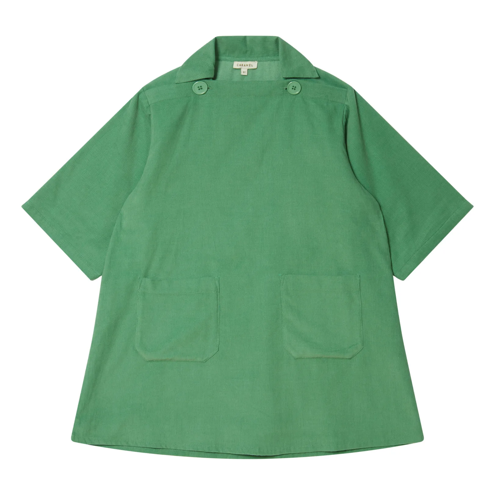 Caramel Green Acer Corduroy Dress