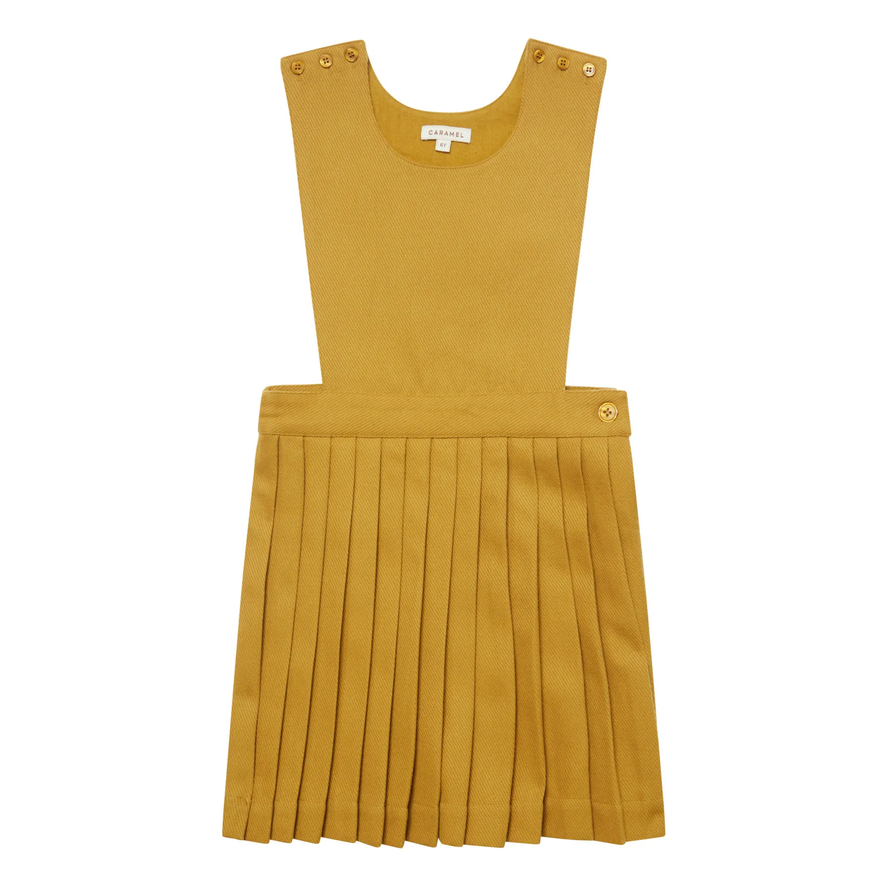 Caramel Mustard Jupiter Woollen Apron Dress
