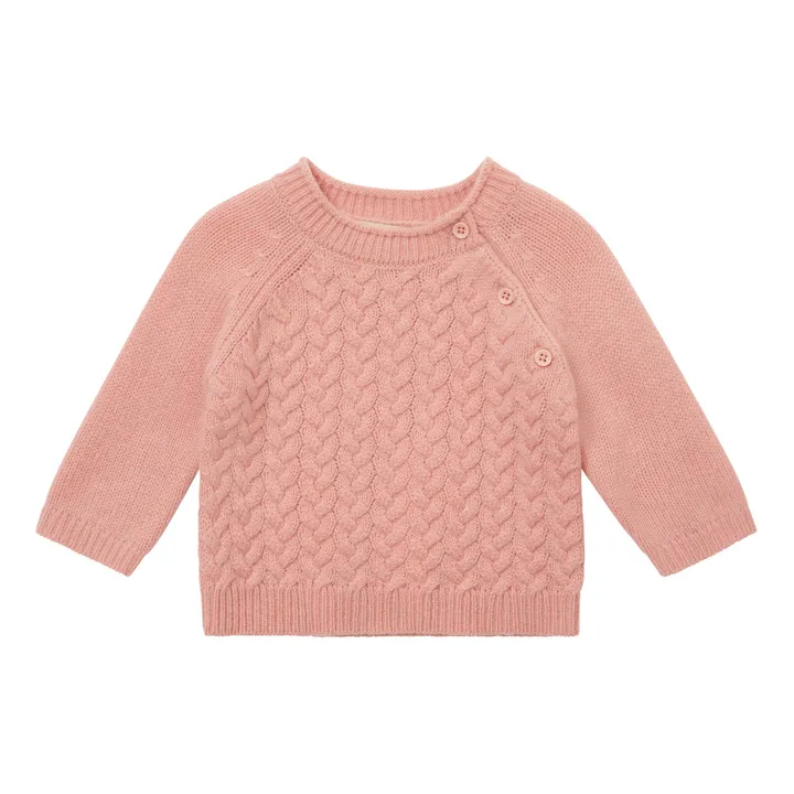 Kaler Baby Cashmere Jumper | Pale pink- Product image n°0