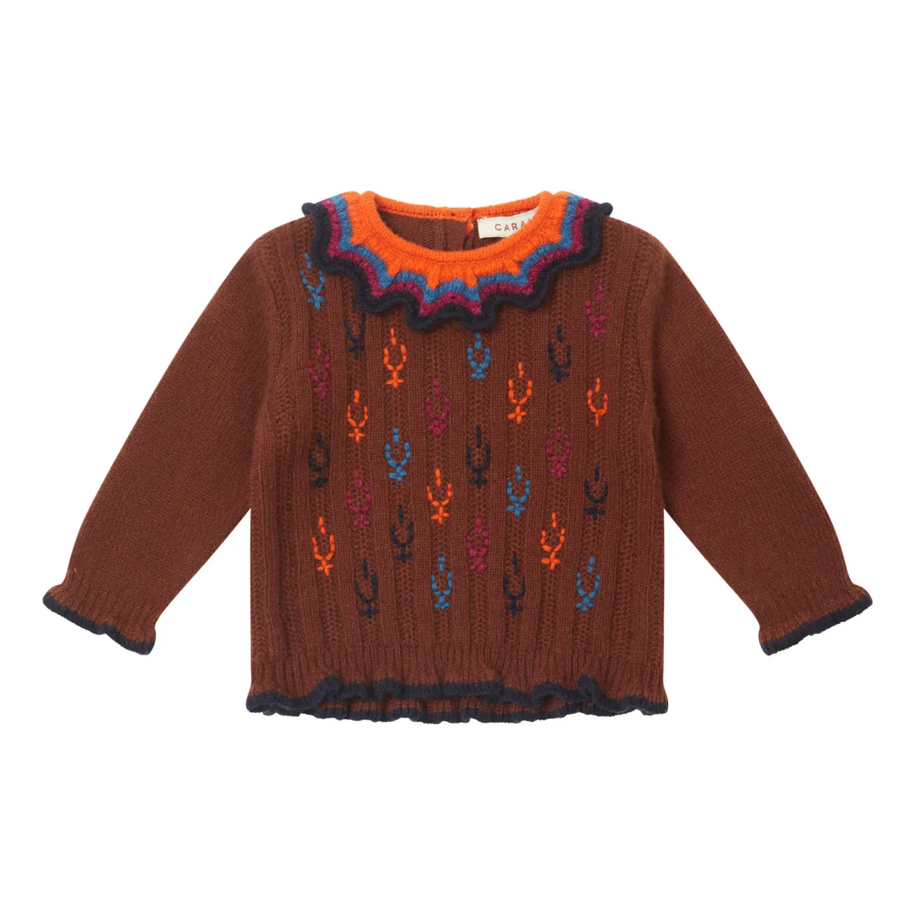 Caramel Oak Responsible Wool And Recycled Nylon Jumper