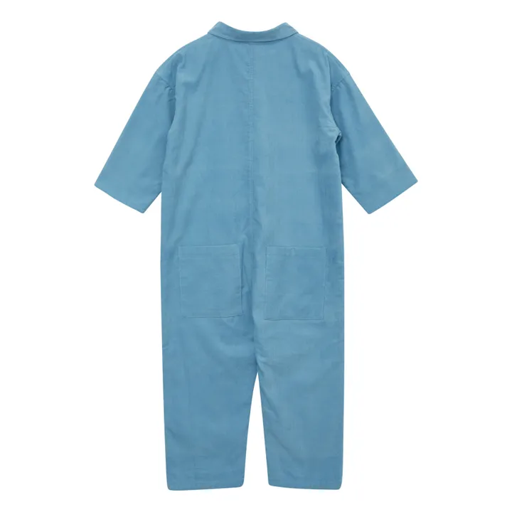 Caramel Cosmos Corduroy Jumpsuit Blue Smallable