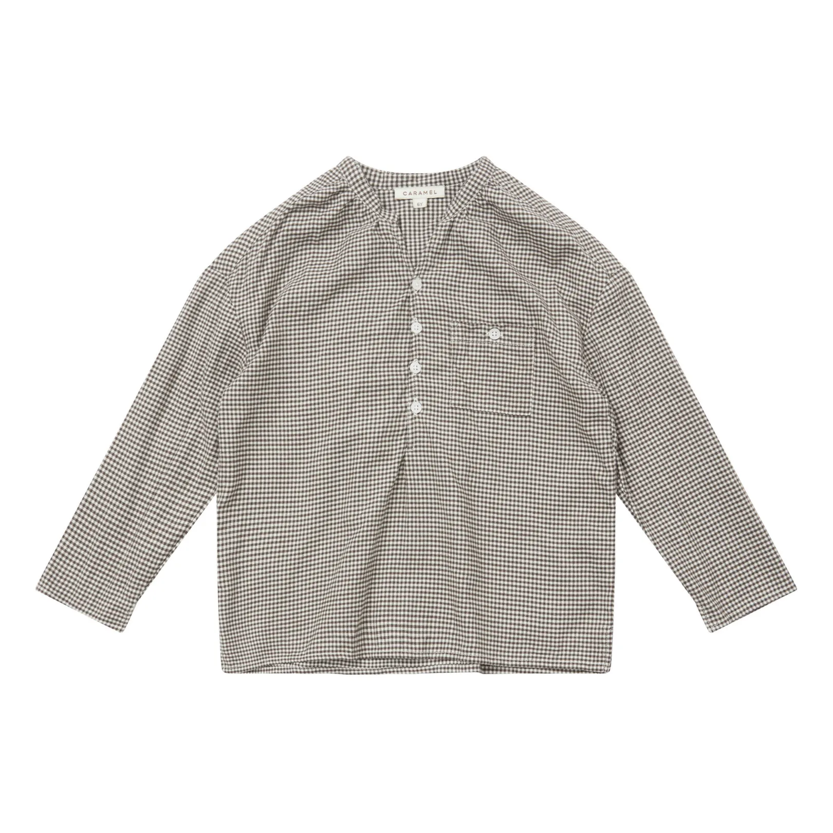 Caramel Chocolate Adonis Checked Shirt