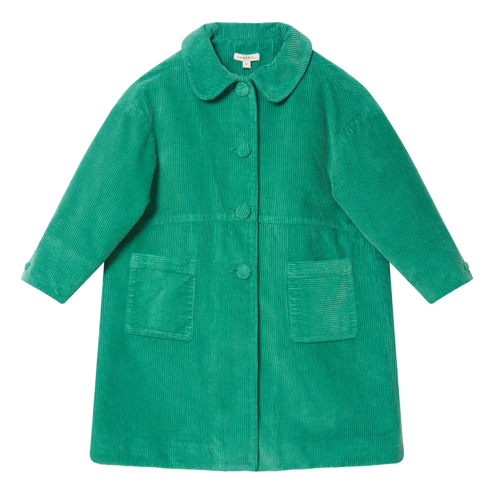 Caramel Green Chee Corduroy Coat