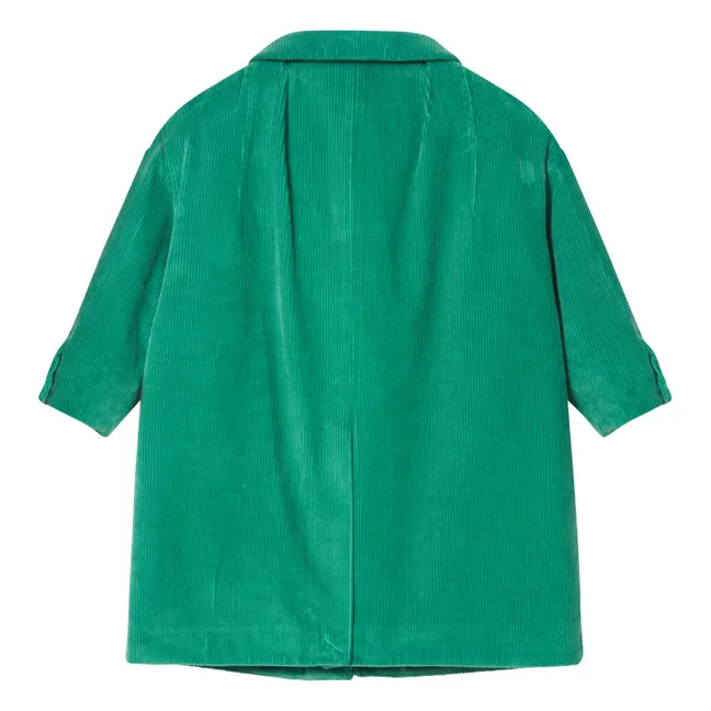 Cappotto in velluto a coste | Verde