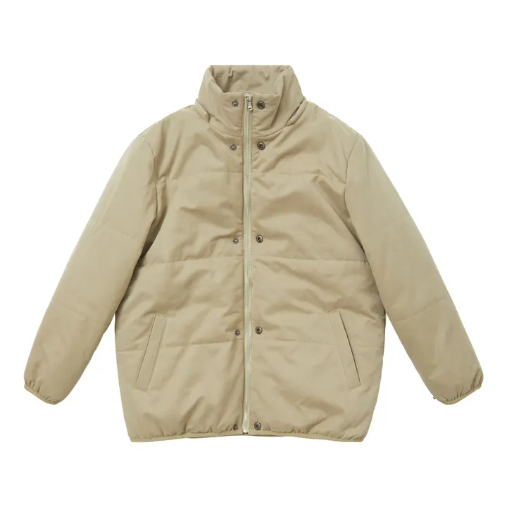 Pear Puffer Jacket | Taupe brown- Product image n°0