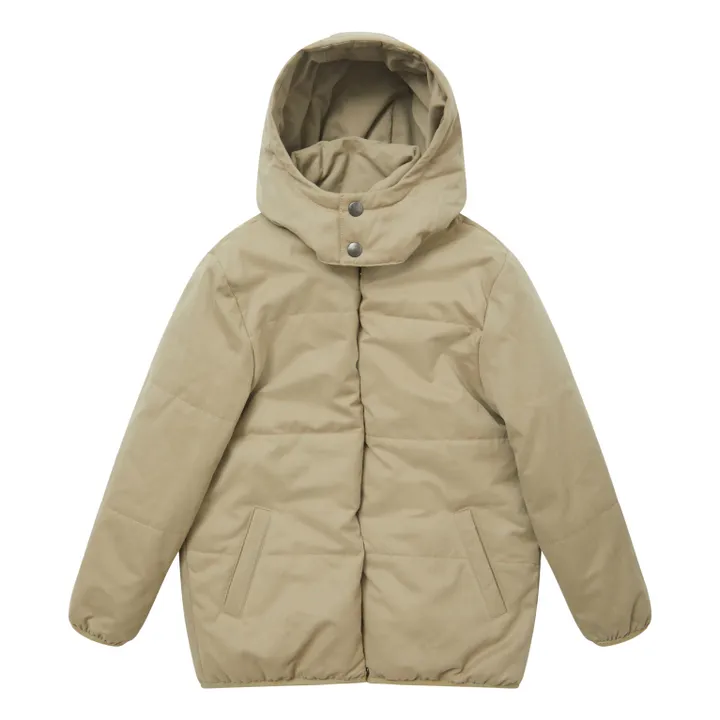 Pear Puffer Jacket | Taupe brown- Product image n°1