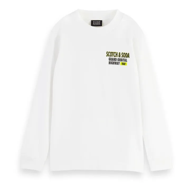 T-Shirts Manches Longues Coton Bio | Blanc- Image produit n°0