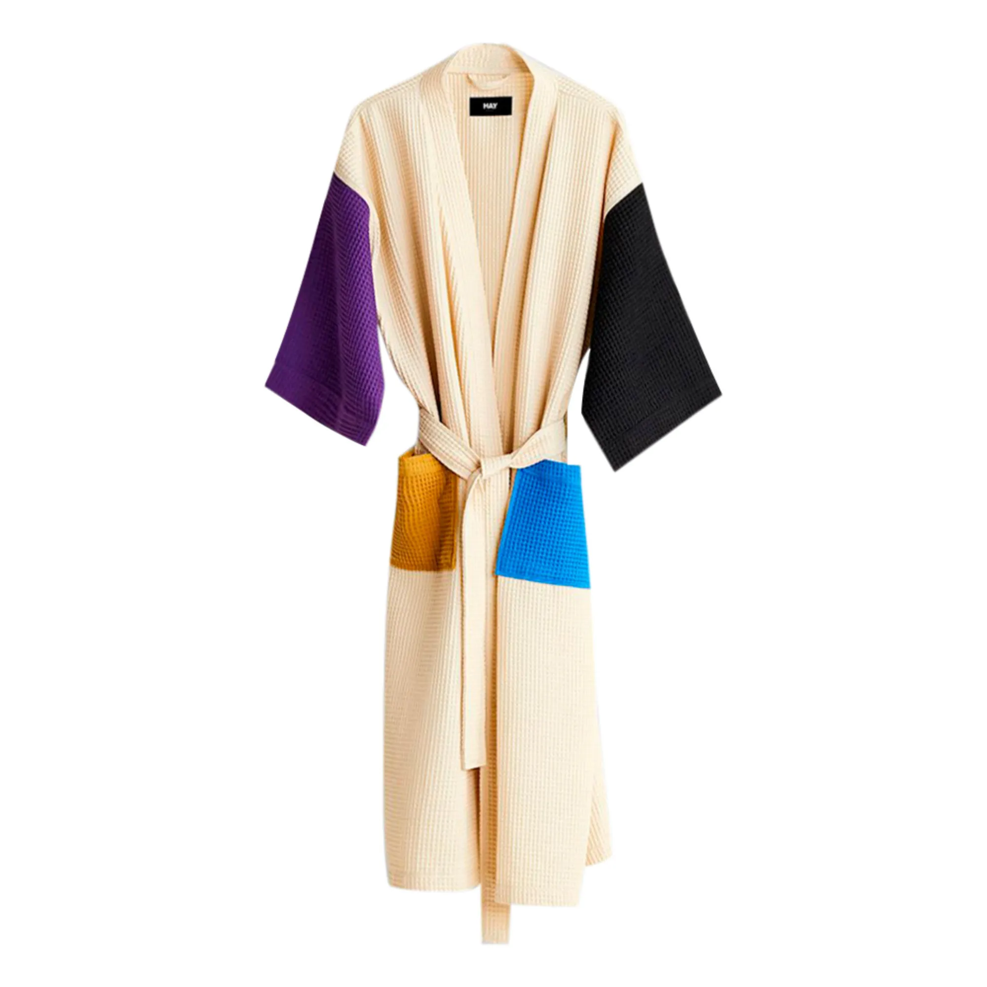 Hay Cream Waffle Bathrobe