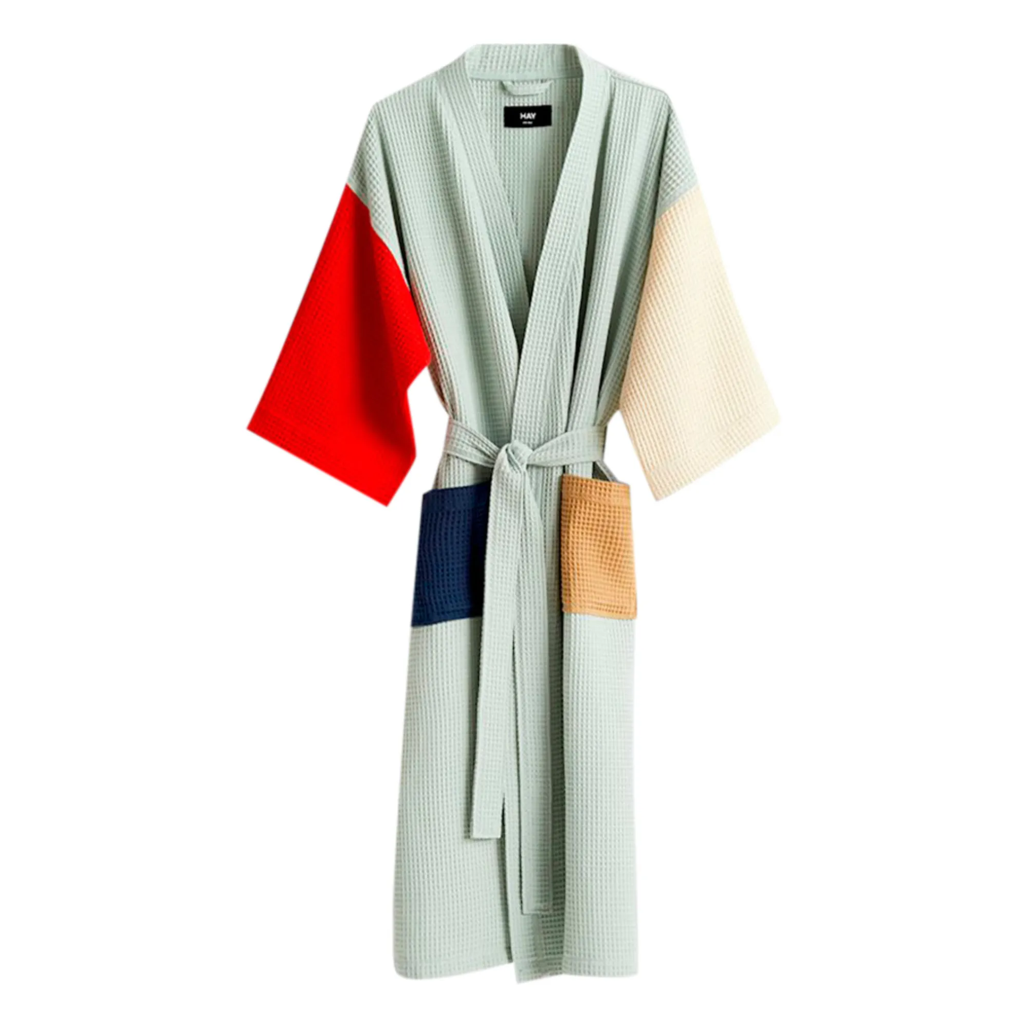 Hay Ice Blue Waffle Bathrobe