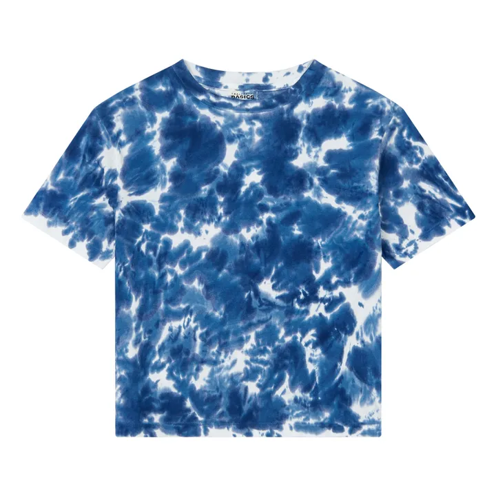 Maglietta in cotone biologico | Blu marino - Ecru- Immagine del prodotto n°0