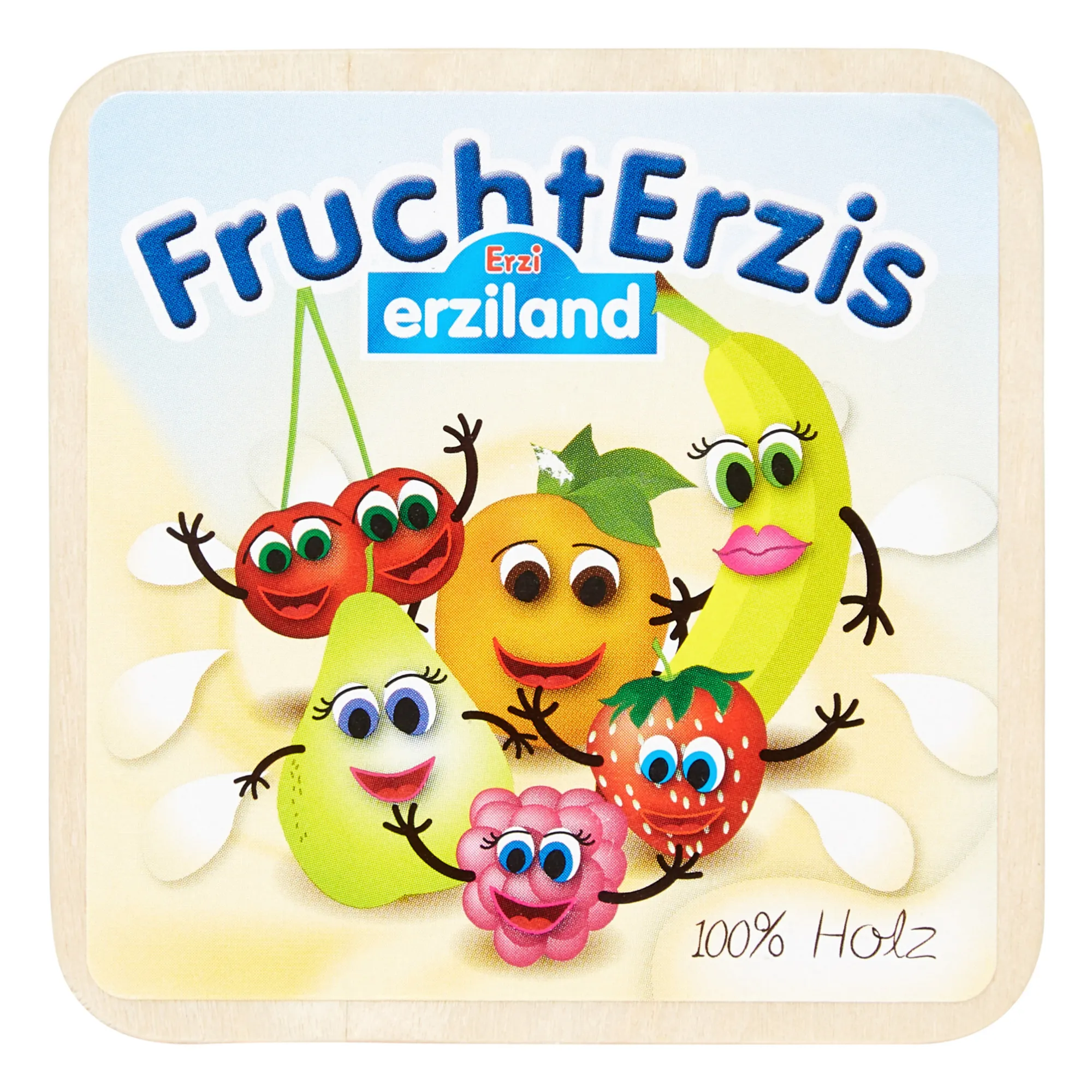 Erzi Multicoloured Fruit Yoghurts - Set Of 4