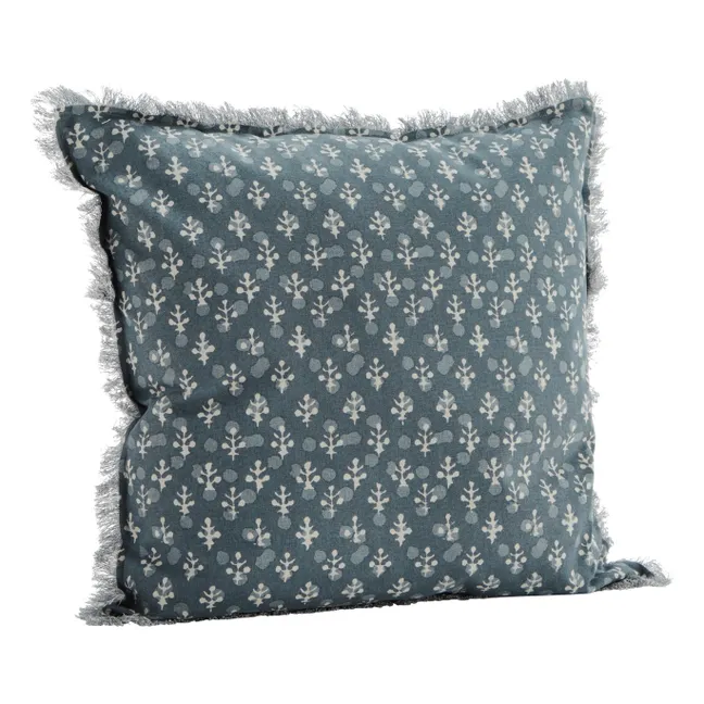 Print Cushion Cover | Grey blue