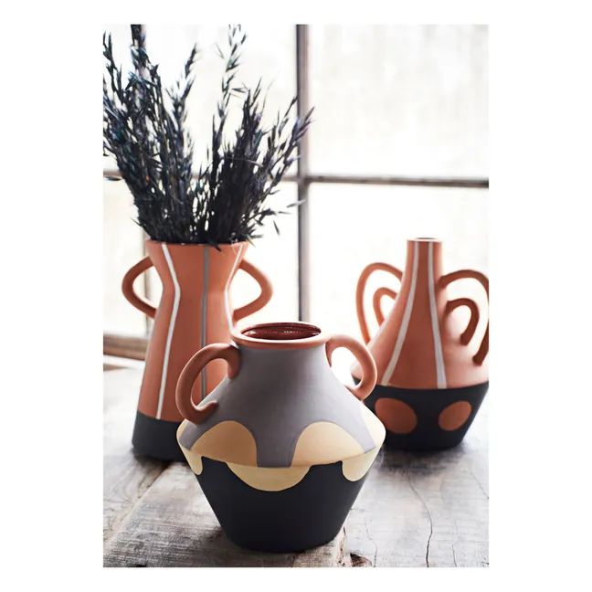 Vase en terracotta | Gris anthracite