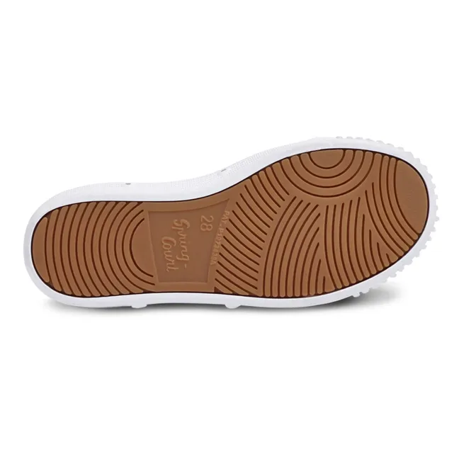 G2 Nappa Low-Top Velcro Sneakers | Navy blue
