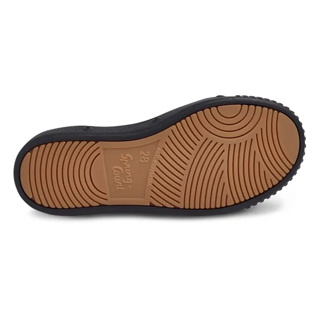 B2 Nappa Scratch Hi-Top Sneakers | Negro