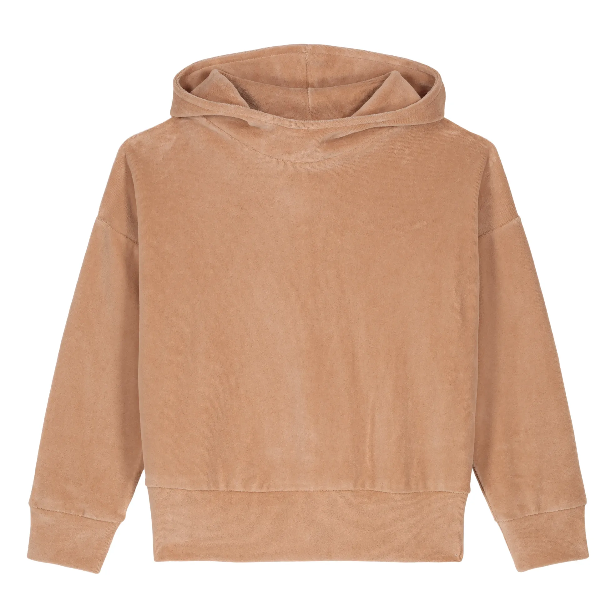 We Are Kids Beige Sacha Organic Cotton Velour Sweatshirt