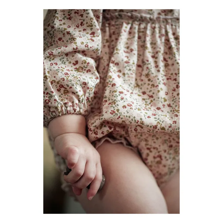 Lily Floral Romper | Pale pink- Product image n°7