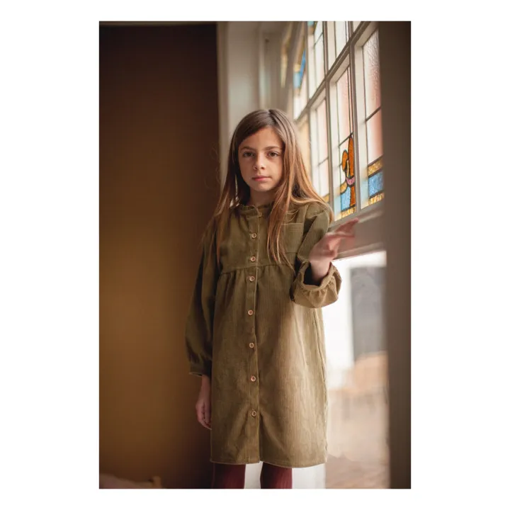 Vestido de pana Romane | Verde- Imagen del producto n°1