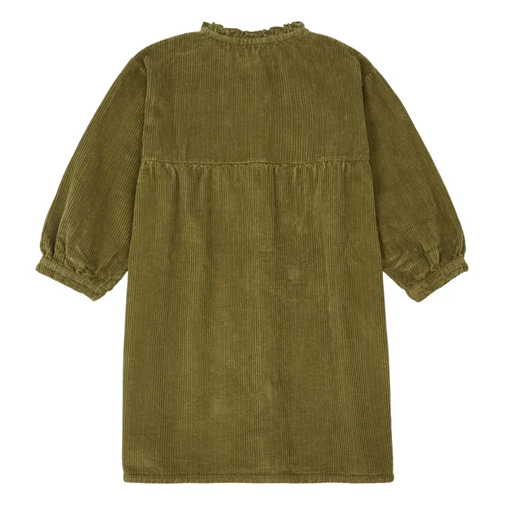 Kleid aus Cord Romane | Grün- Produktbild Nr. 8