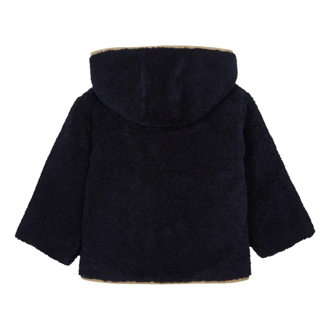 Cappotto in stile pelliccia Babou | Blu marino