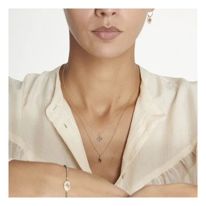 Halskette Mini Cross | Silber- Produktbild Nr. 1