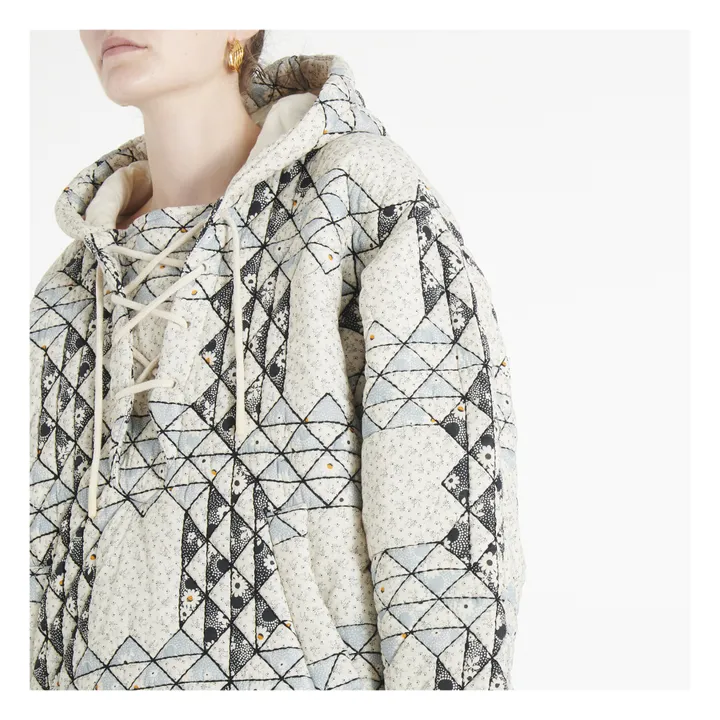 Blouson Matelassé Clemence | Ecru- Image produit n°3