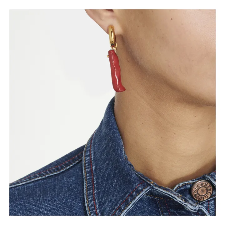 Coral Earrings | Red- Product image n°2