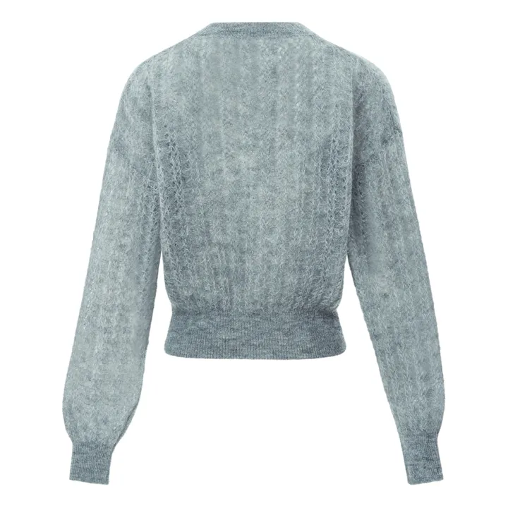 Suéter de punto Mohair | Gris- Imagen del producto n°5