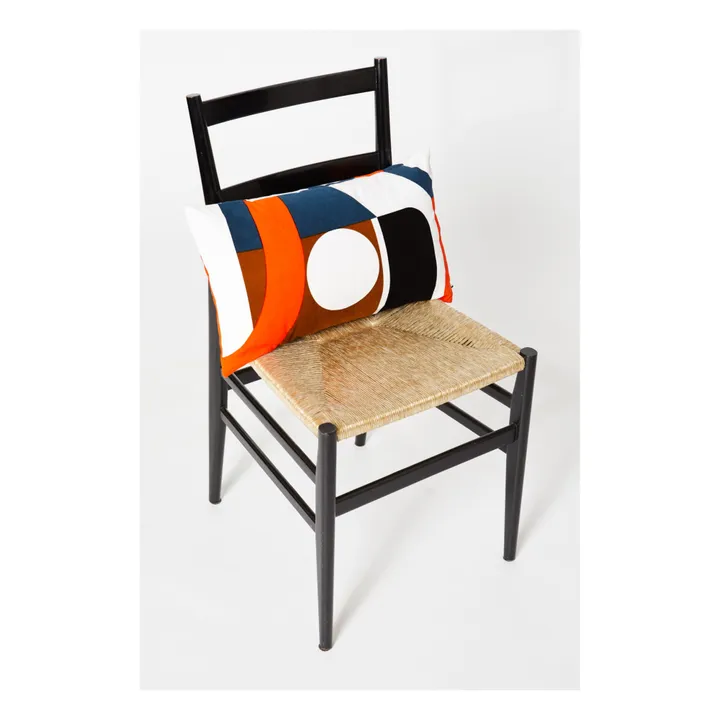 Cuscino, modello: Vision, in cotone | Arancione- Immagine del prodotto n°1
