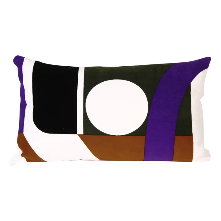 Coussin Vision en coton | Violet- Image produit n°0