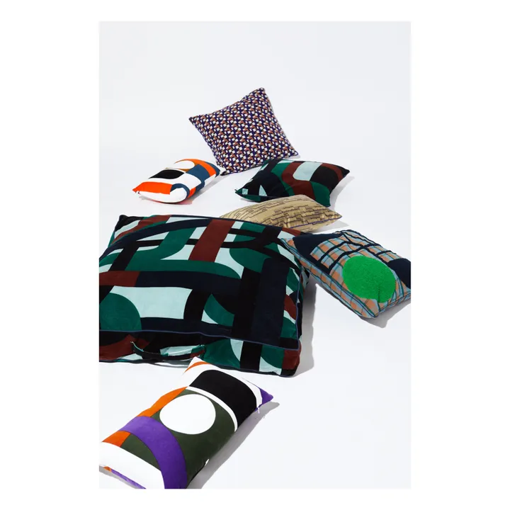 Coussin Vision en coton | Violet- Image produit n°3