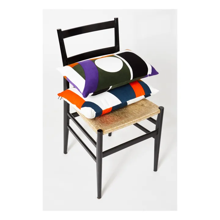 Coussin Vision en coton | Violet- Image produit n°4