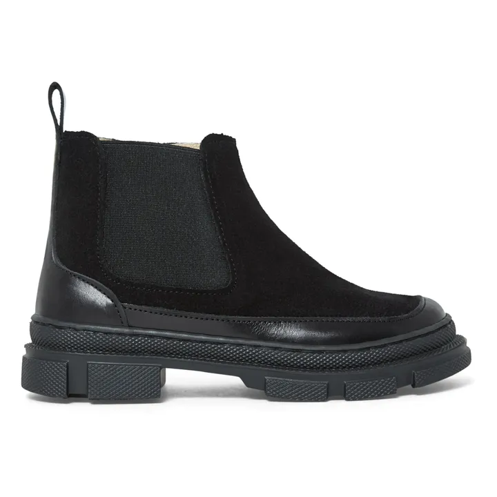 Suede Chelsea Boots | Black- Product image n°0