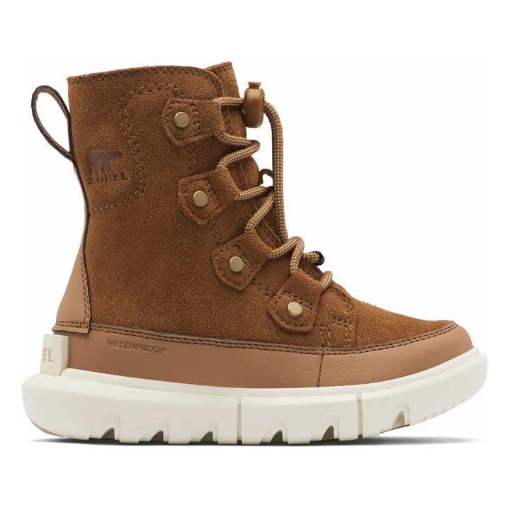 Explorer Elastic Lace-Up Boots | Brown- Product image n°0