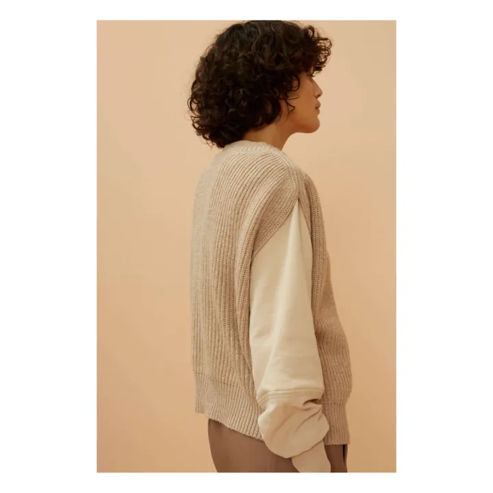 Pullover Farrah Merinos | Beige- Produktbild Nr. 6