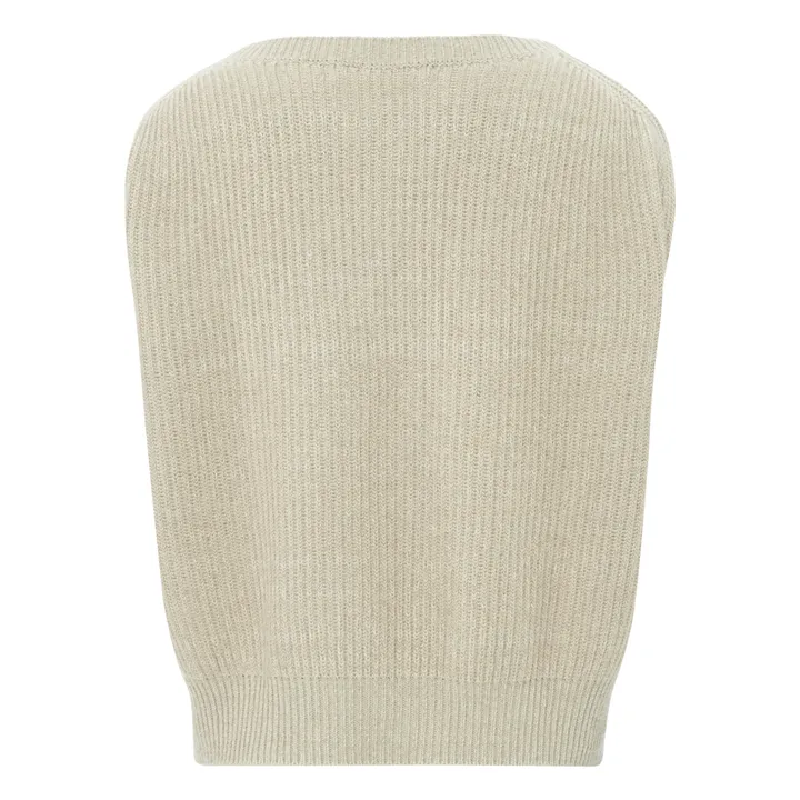 Jersey Farrah de lana merina | Beige- Imagen del producto n°8