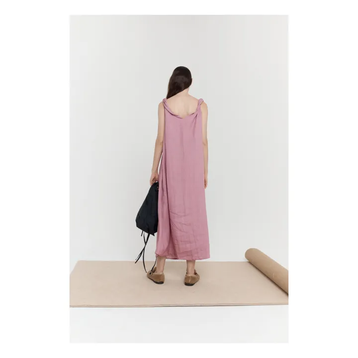 Vestido de lino The Turn | Rosa- Imagen del producto n°4