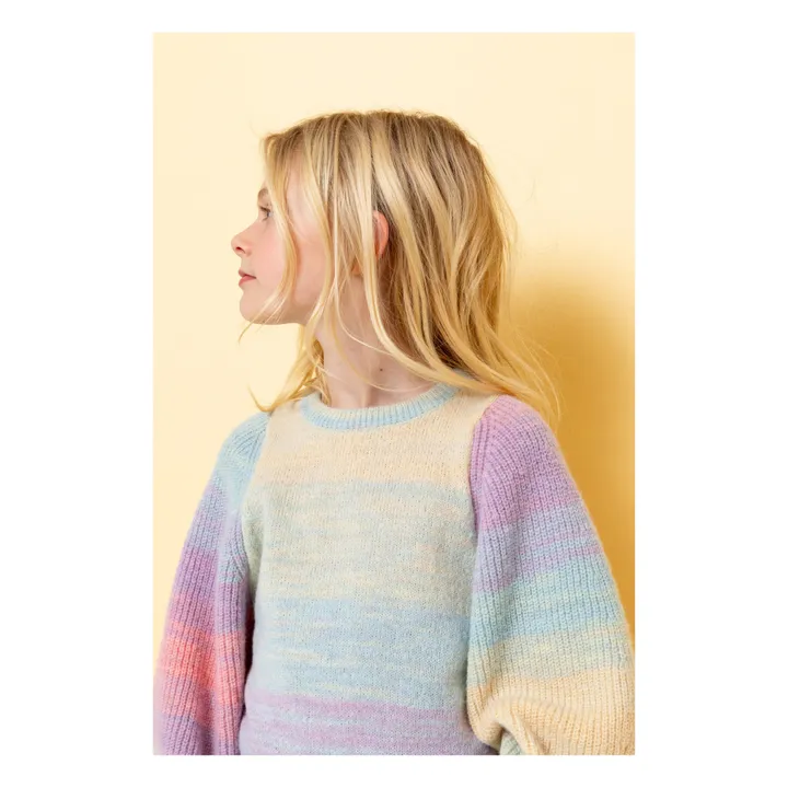 Madonna Puff Sleeve Jumper | Blue- Product image n°1