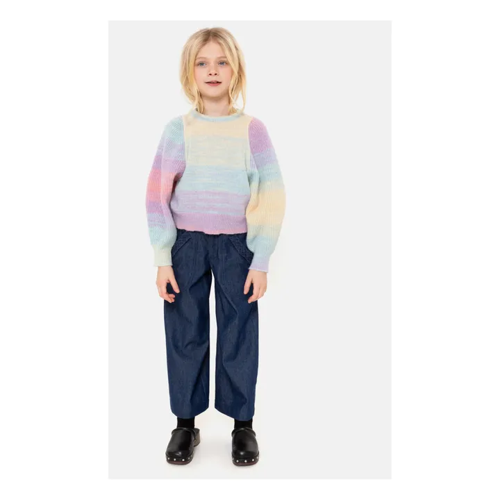 Madonna Puff Sleeve Jumper | Blue- Product image n°4