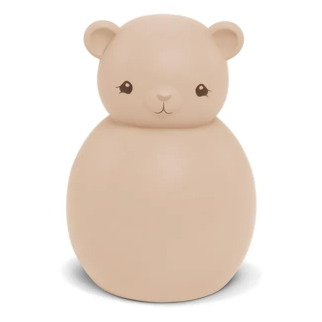 Luce notturna a forma di orsetto in silicone | Rose poudré