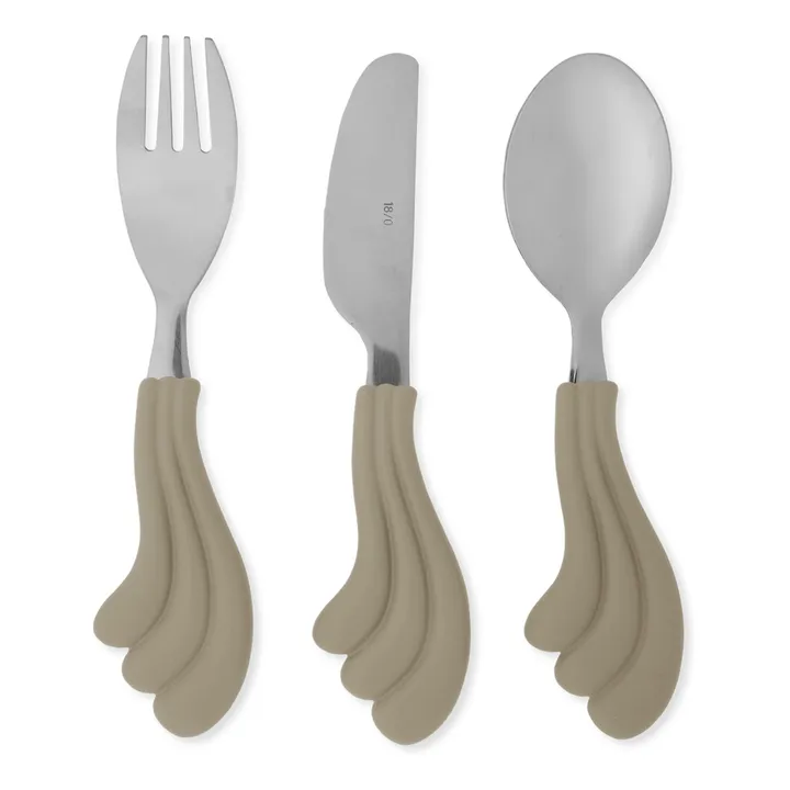 Wave Stainless Steel Cutlery | Sand- Product image n°0